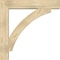 Ekena Millwork Thorton Block Rough Sawn Bracket w/ Offset Brace, Douglas Fir, 8"W x 42"D x 42"H BKT0806X42X42THR05RDF - alternate 3
